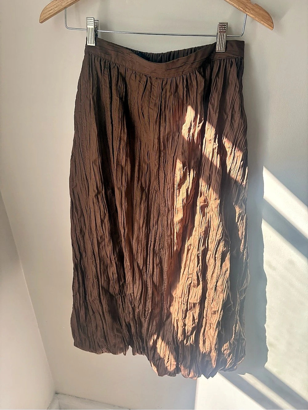 Zara Brown Midi Skirt Like New